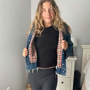 MAKE OFFER OR WILL BE DONATED BY 10/15 Zara Flannel Lined Jean Jacket
